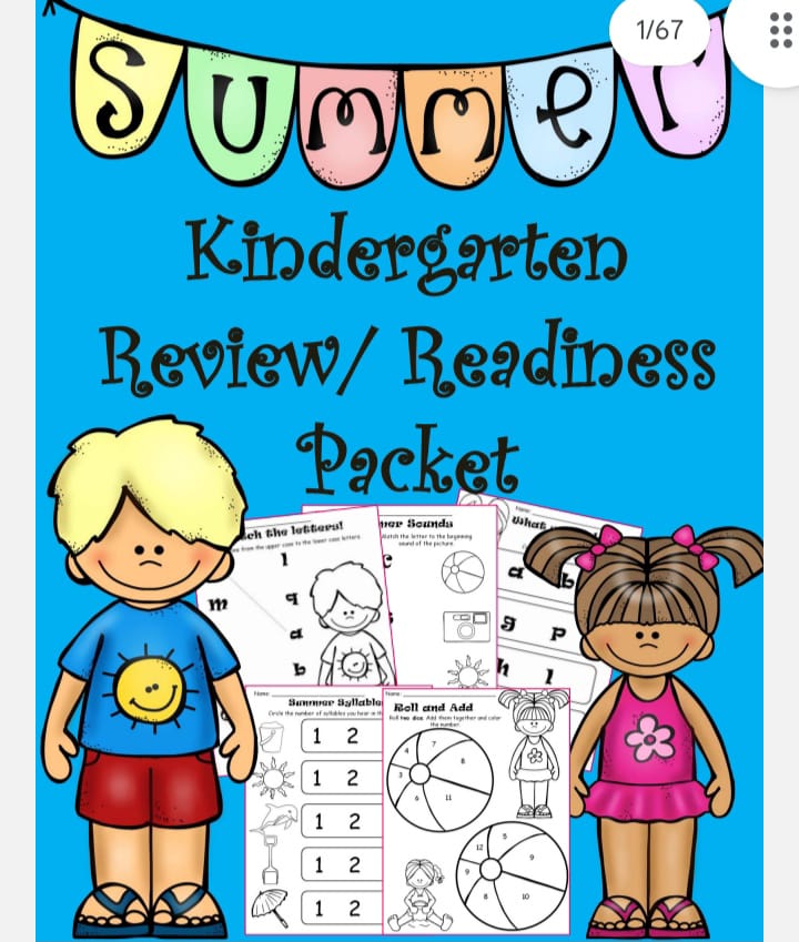 Kindergarten review| Readiness packet